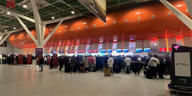 Ercan’da x-ray cihaz�ndan ba�kas�n�n c�zdan�n� �alan ki�i tutukland�