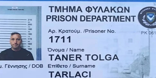 Taner Tolga Tarlac'ya Gney Kbrs'ta 18 yl hapis cezas verildi!