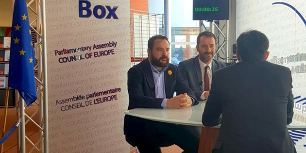 Candan �talyan bas�n�na konu�tu: “K�br�sl� T�rkler AB’nin par�as�d�r, Avrupal�d�r”