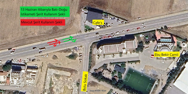 Lefko�a K���k Kaymakl�'da trafik sinyalizasyonunda de�i�iklik