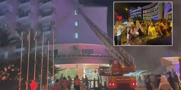 Alanya'da otel yangn: 622 turist tahliye edildi