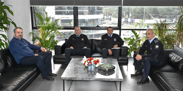 Girne Polis M�d�r� Karagil’den, Girne Belediye Ba�kan� �enkul’a ziyaret 
