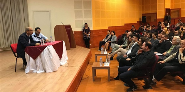 Y�netmen Dervi� Zaim Yak�n Do�ulu ��rencilerle bulu�tu 