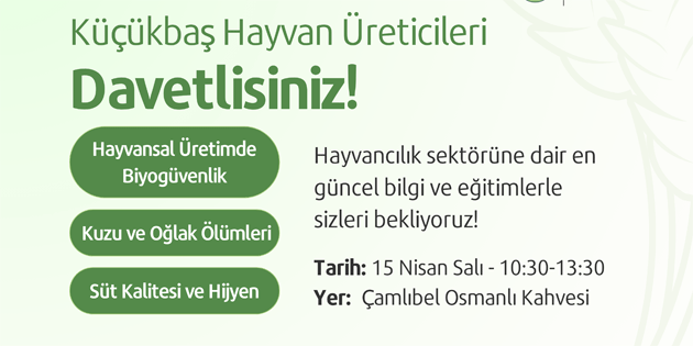 Kkba hayvan reticilerine ynelik eitim program