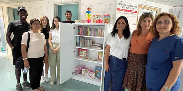 DA rencilerinden Gazimausa Devlet Hastanesi ocuk blmne ba