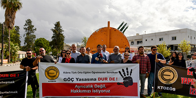 KTOE�S, G�zelyurt ve Lefke b�lgesi okullar�nda grev ve eylem yapt�