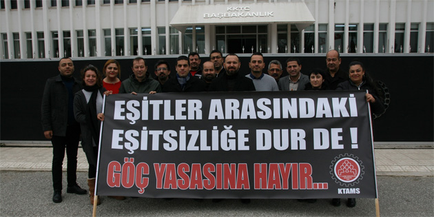 KTAMS Ba�bakanl�k �n�nde eylem yapt� 