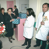 UBP’li kad�nlar hastaneyi ziyaret etti 