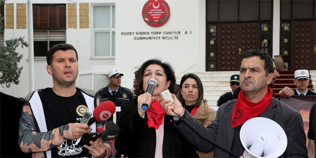 KTOE�S “G�� yasas�”na kar�� eylem yapt� 