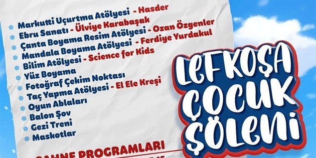 Lefko�a’da cumartesi g�n� “�ocuk ��leni” var