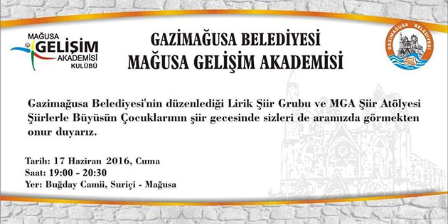 Gazima�usa’da �iir Etkinli�i