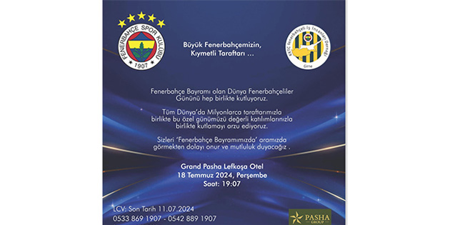 Dnya Fenerbaheliler Gn'nde yer gk sar lacivert olacak
