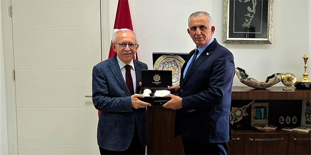 Bakan avuolu, Prof. Dr. Bilgili’yi kabul etti