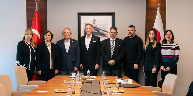 KKTC Milli Olimpiyat Komitesi’nden, T�rkiye Milli Olimpiyat Komitesi’ne ziyaret