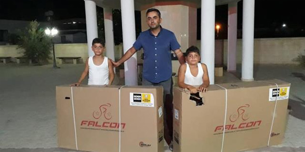 evrim ii dini bilgiler kursuna katlan ocuklara bayram ncesi bisiklet datlyor
