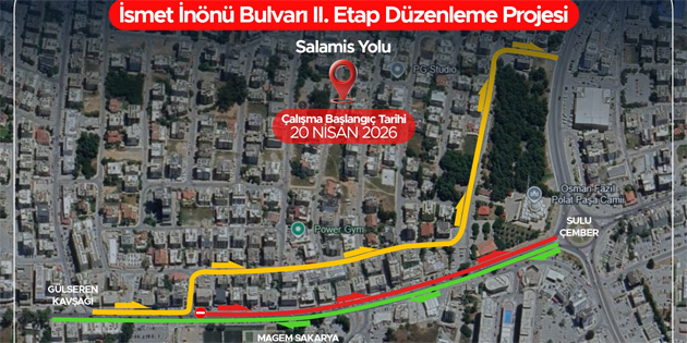 Gazima�usa'da yol �al��malar�ndan etkilenecek yollar a��kland� 
