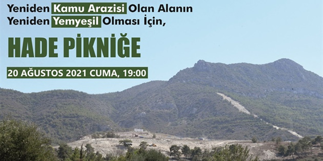 Yeil Bar Hareketi ve Biyologlar Dernei yarn Girne’de yeniden kamu arazizi olan yerde “piknik” dzenliyor 