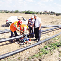 Vadili, i�me suyunun ikinci etab�na ba�lad�