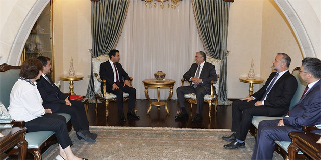 T�rkiye ve KKTC �evre M�hendisleri Odalar�n�n y�neticilerini kabul etti 