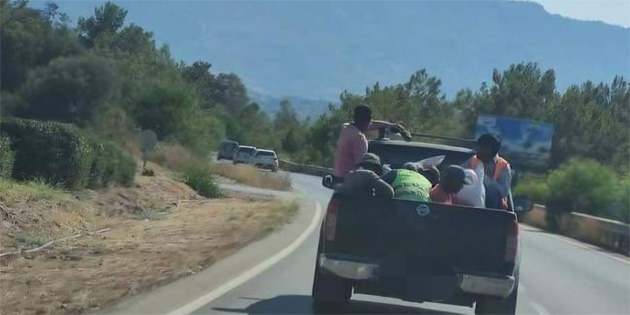 �nsan hayat�n� tehlikeye atacak �ekilde yolcu ta��yan s�r�c�ye 5 bin TL ceza 