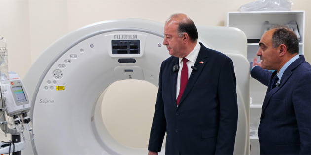 Gazimausa Devlet Hastanesine yeni tomografi cihaz