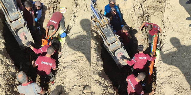 Ayaklar� toprak alt�nda kalan bir ki�i yaraland�