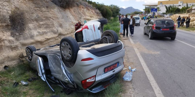 Girne-Tatl�su ana yolunda kaza