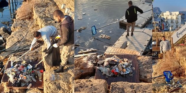 Girne Antik Limanda temizlik almalar devam ediyor 
