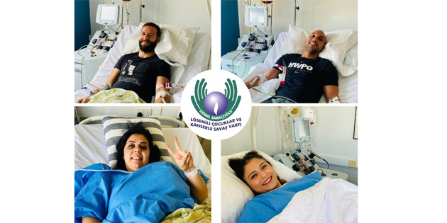 Drt donr kk hcre ve lenfosit banda bulundu