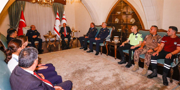 Tatar, Polis Genel M�d�r� Kuni ve heyetini kabul etti