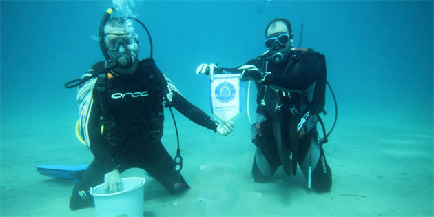 Mausa Ravelin Lions Kulb ve SAGEM i birliinde sahil, glet ve deniz temizlii yapld