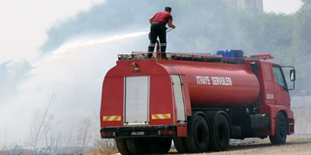 Da� yolunda t�r ara�ta yang�n