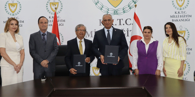 Milli Eitim Bakanl ve Girne niversitesi arasnda protokol imzaland