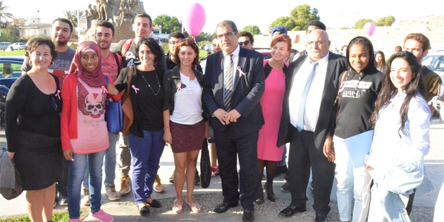 Gazimausa’da dzenlenen “Pembe Gn” etkinliine DA de destek verdi