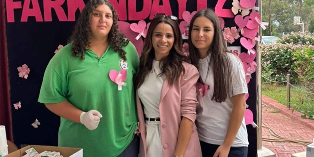 Cengiz Topel End�stri Meslek Lisesi’nden meme kanseri fark�ndal�k etkinli�i