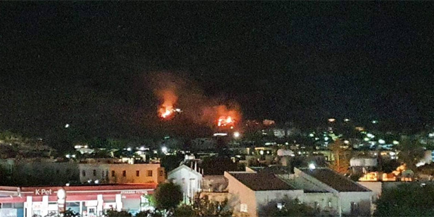 Alsancak ve Malatya'da yang�n 