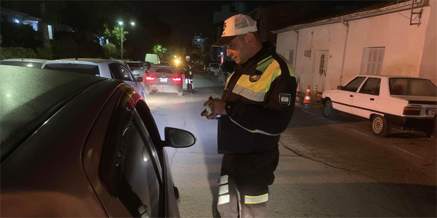 Trafik denetimlerinde 13 alkoll src rapor edildi