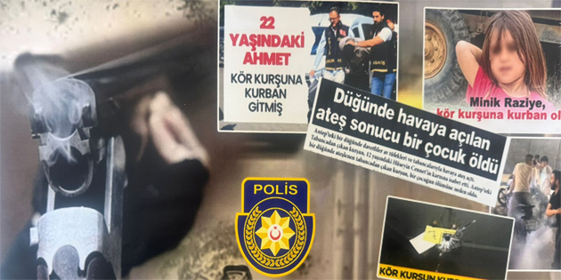 Yeni y�lda havaya ate� a��lmamas� i�in G�zelyurt’a uyar�c� afi�ler as�ld�