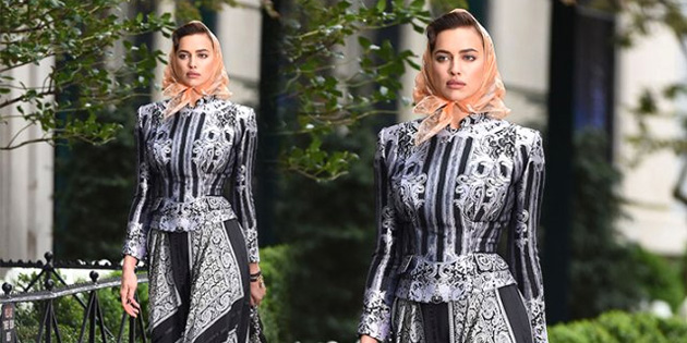 Irina Shaky ba��rt�s�yle poz verdi 