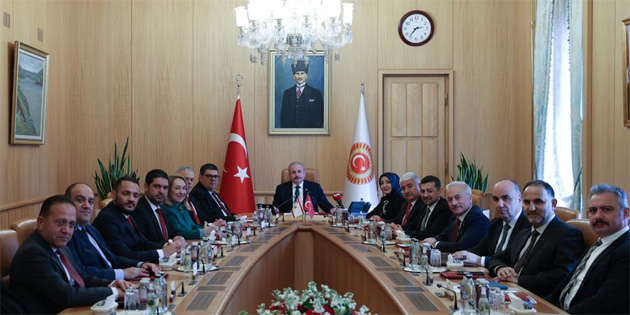 TBMM Bakan entop, dari, Kamu ve Salk leri Komitesi Heyetini kabul etti