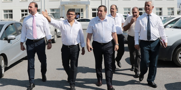 Denkta�, Lefko�a Sanayi B�lgesi G�mr�k Dairesini ziyaret etti 