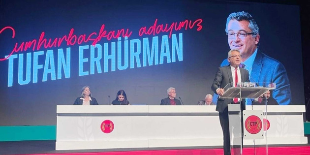 KURULTAYDA ALKI�LARLA ADAY �LAN ED�LEN ERH�RMAN: TOPRA�IMDAN VAZGE�MEM 