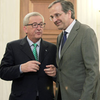 Rum Ynetimi Samaras-Juncker grmesinden memnun 