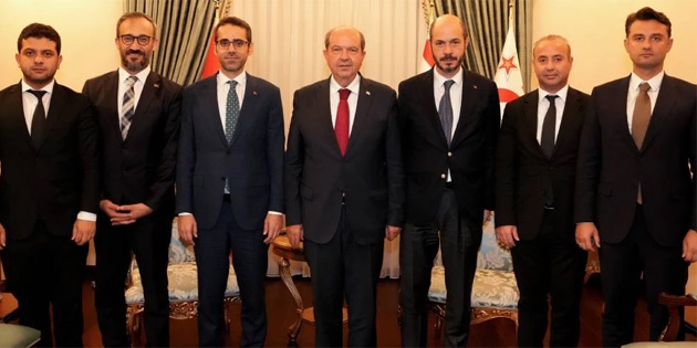 Ersin Tatar, TOK� Ba�kan� Sungur’u kabul etti