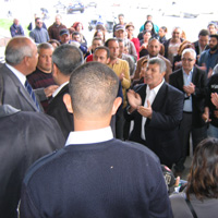 LEFKO�A SLOGANLARLA �NLED� 