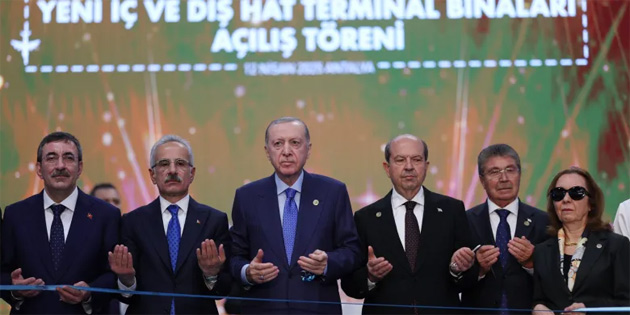 Tatar, Antalya Havaliman� yeni i� ve d�� hat terminal binalar�n�n a��l���na kat�ld�