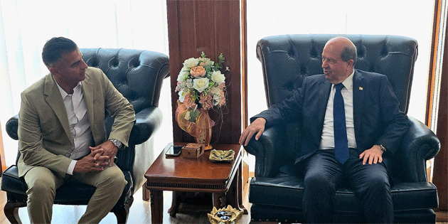 Cumhurba�kan� Ersin Tatar, Lapta Alsancak �aml�bel Belediyesi’ni ziyaret etti