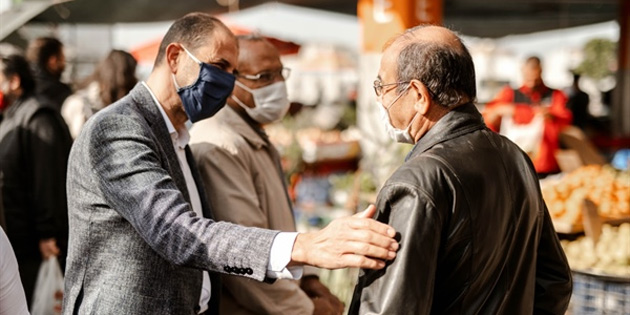 HP Genel Bakan zersay ve milletvekili adaylar Lefkoa Ak Pazar’ndayd 