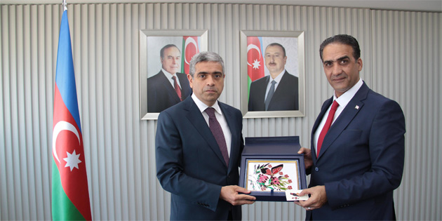 Gardiyano�lu, Azerbaycan �al��ma ve N�fusun Sosyal Korumas� Bakan� Anar Aliyev ile bir araya geldi