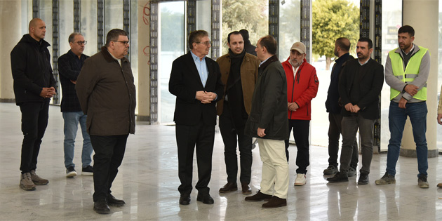 stel, yapm sren yeni Girne Hastanesi'ndeki almalar inceledi